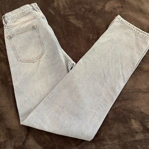 Lioness straight leg jeans with split seam at ankle